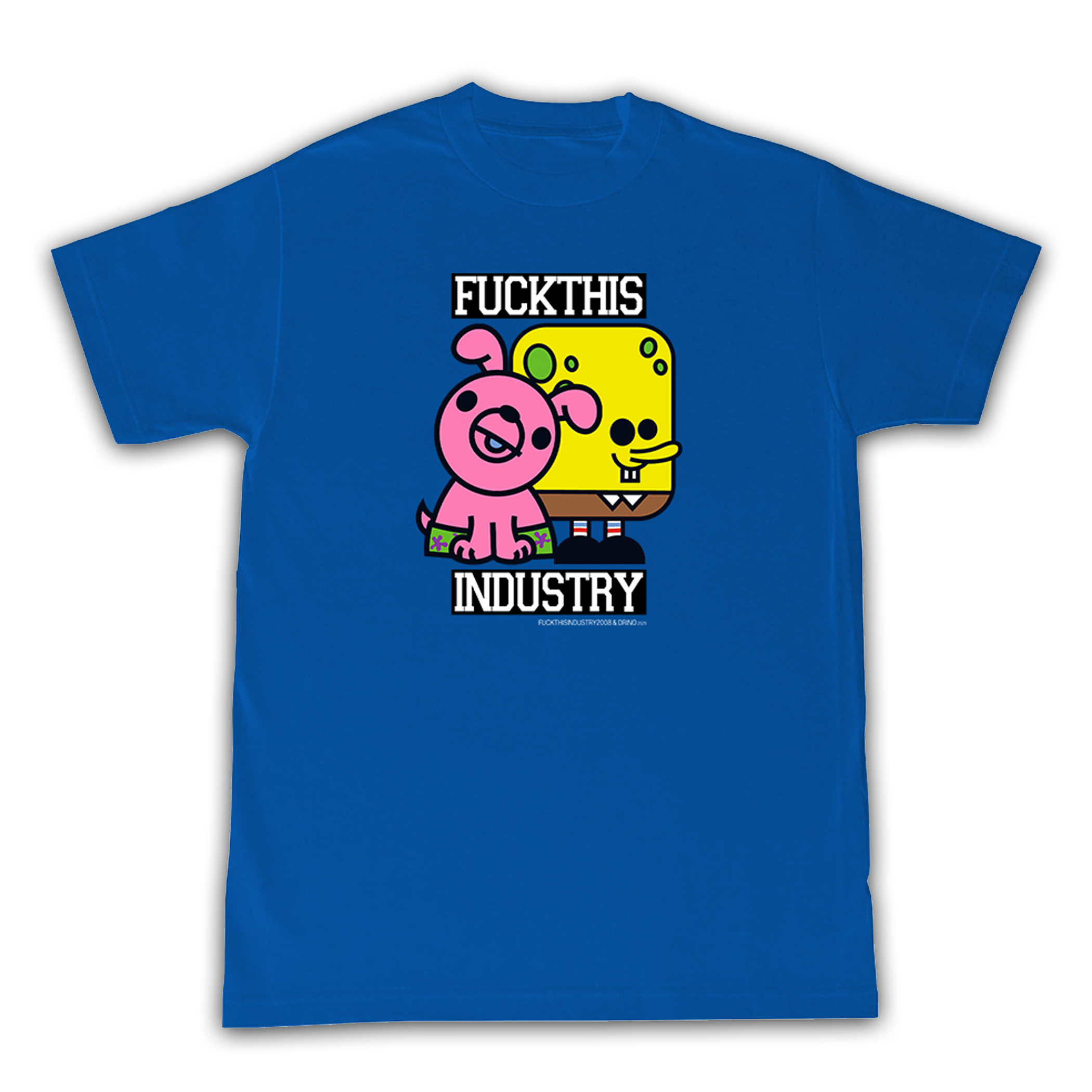DRINO! BOB SHIRT (BLUE) – FUCKTHISINDUSTRY2008