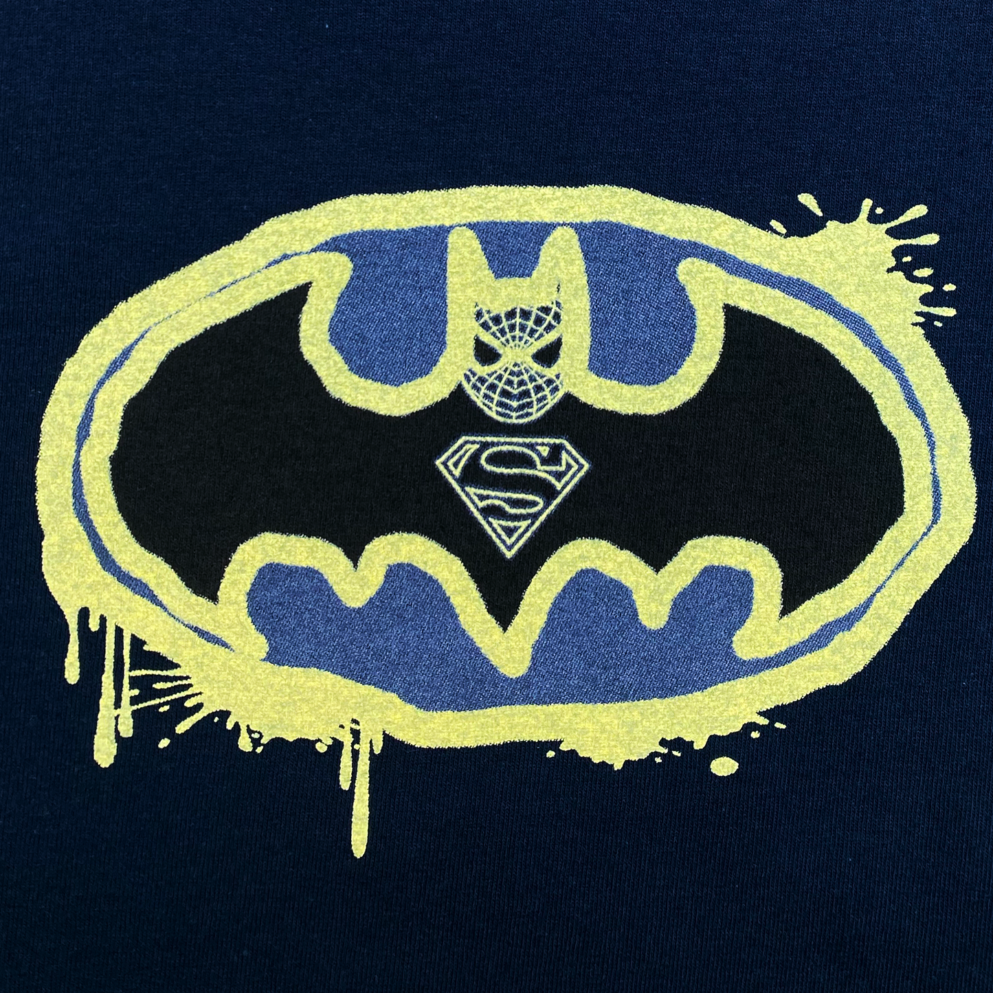(superbatspider)-man *SHIRT* (navy)