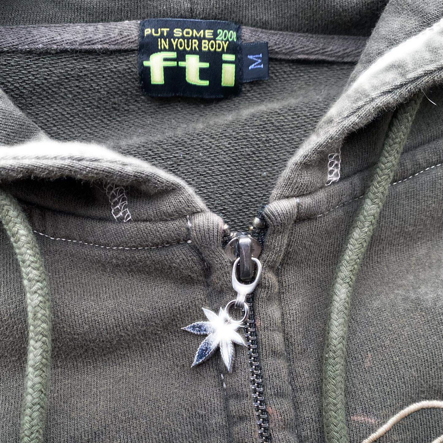 *8BOX* ZIP UP HOODIE (ARMY/TAN)
