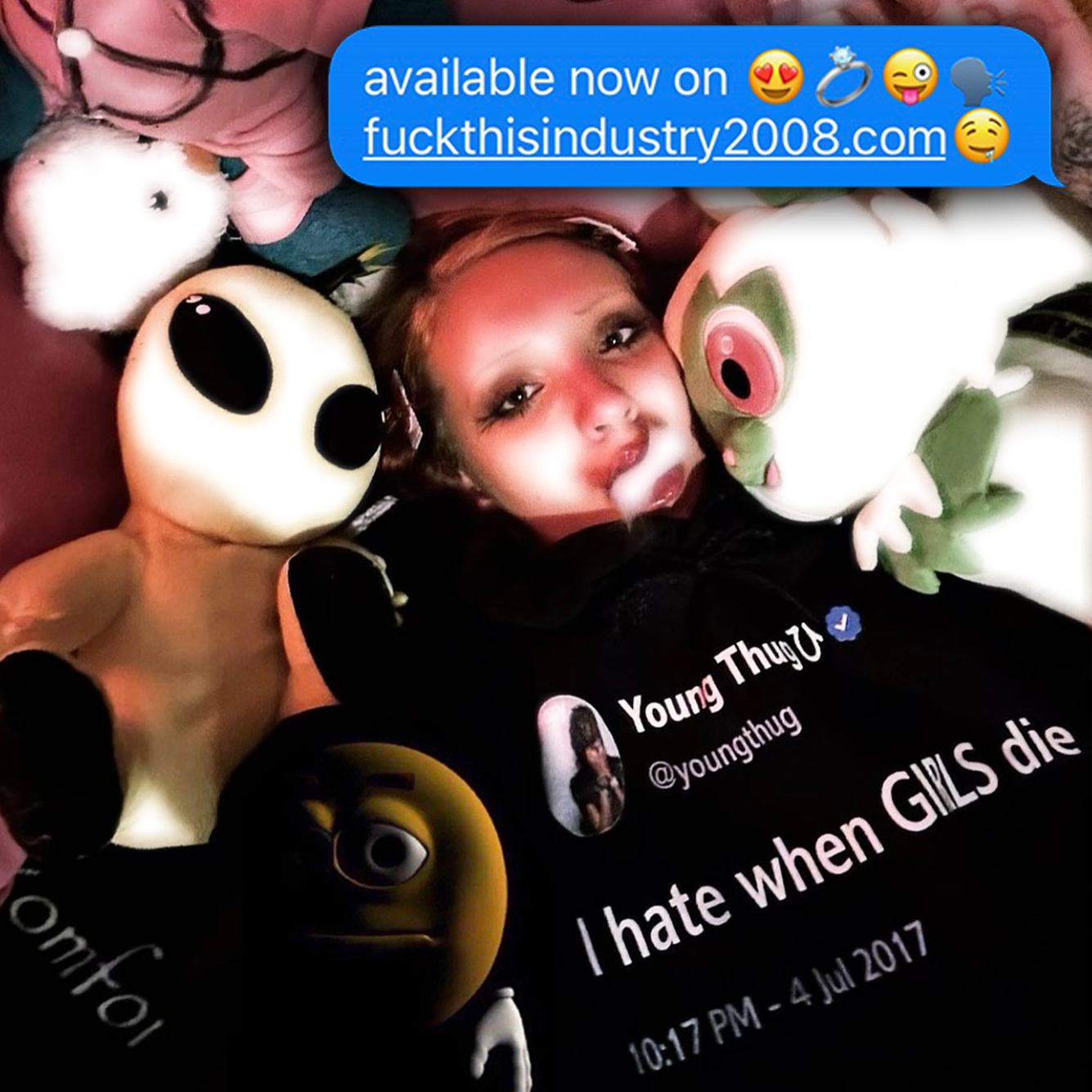 i hate when GIRLS die *hoodie* (BLACK)