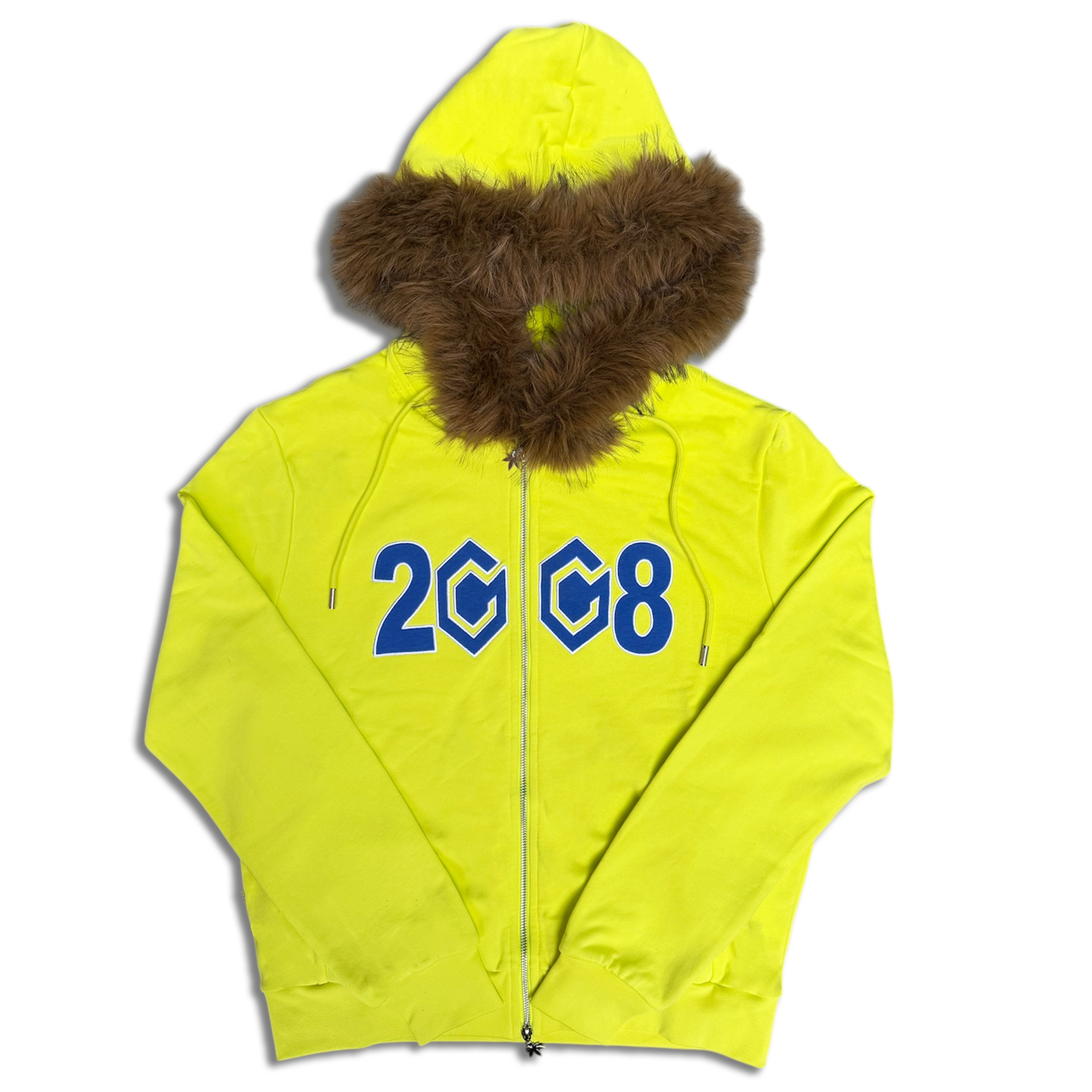 8CUBE FUR ZIP NEON/BLUE – FUCKTHISINDUSTRY2008