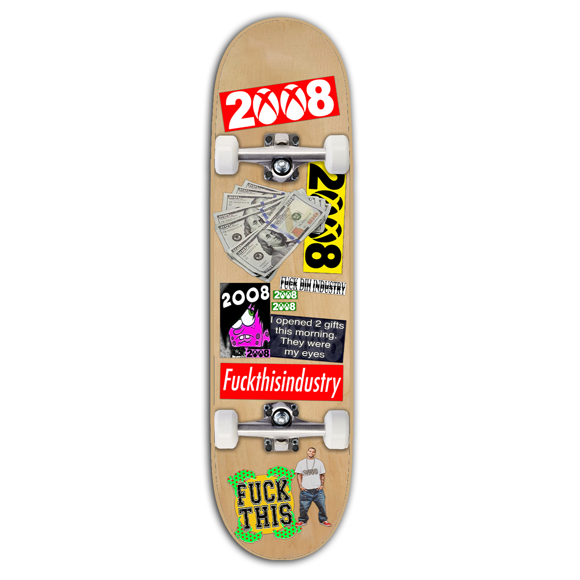 SK8BOARD (SKATEBOARD) *RARE* – FUCKTHISINDUSTRY2008