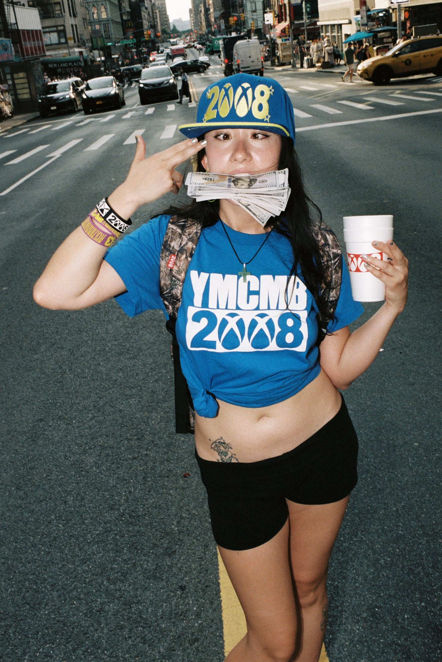 *8BOX*  (SNAPBACK) BLUE/YELLOW