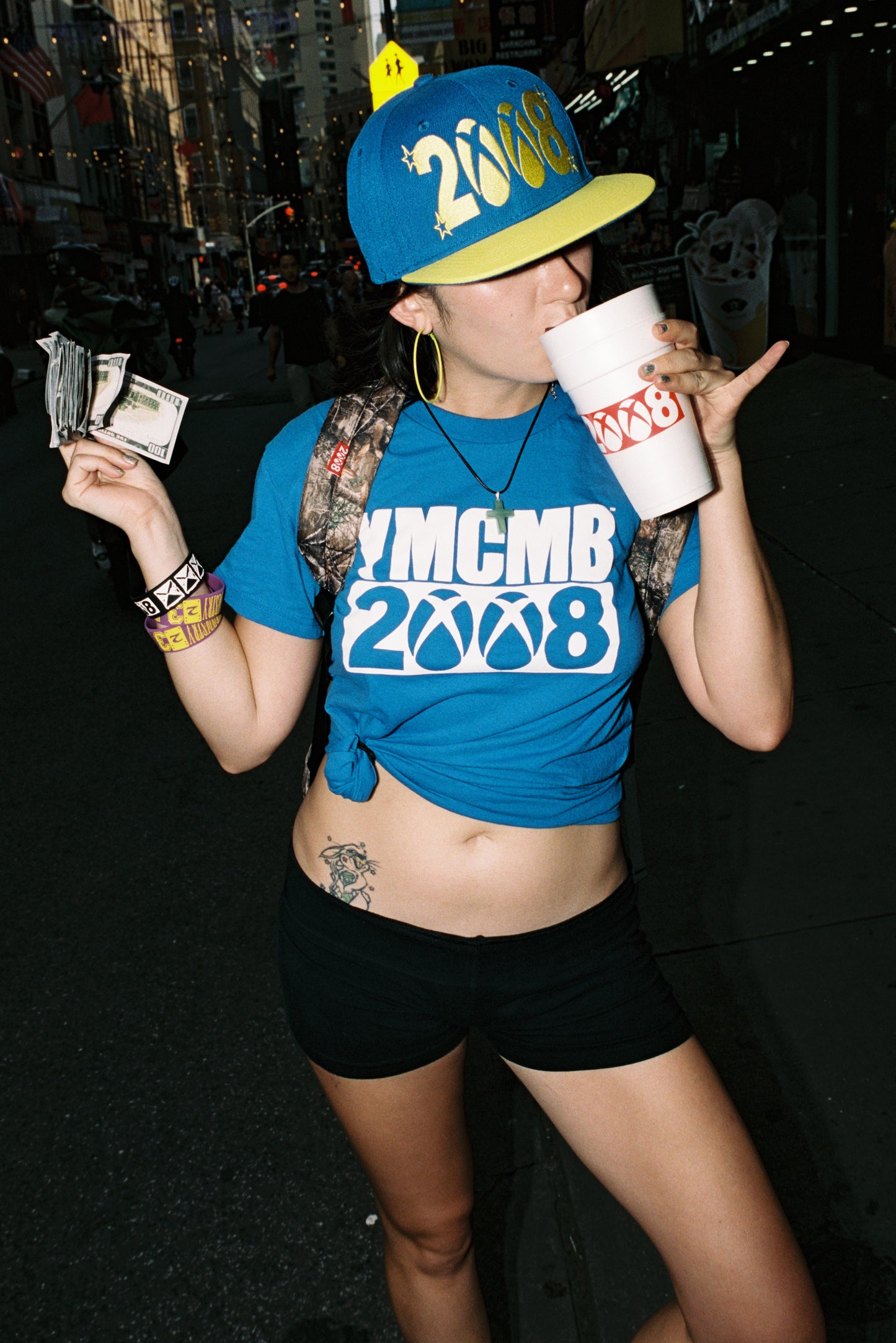 *8BOX*  (SNAPBACK) BLUE/YELLOW