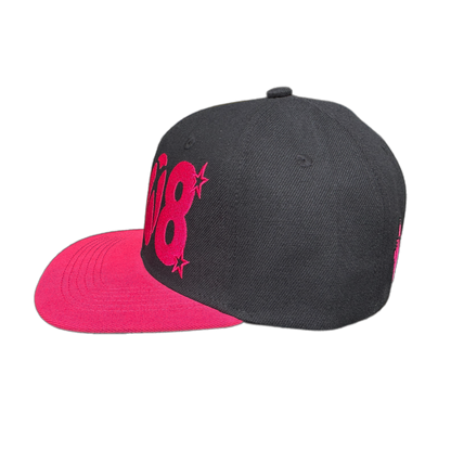*8BOX*  (SNAPBACK) BLACK/PINK