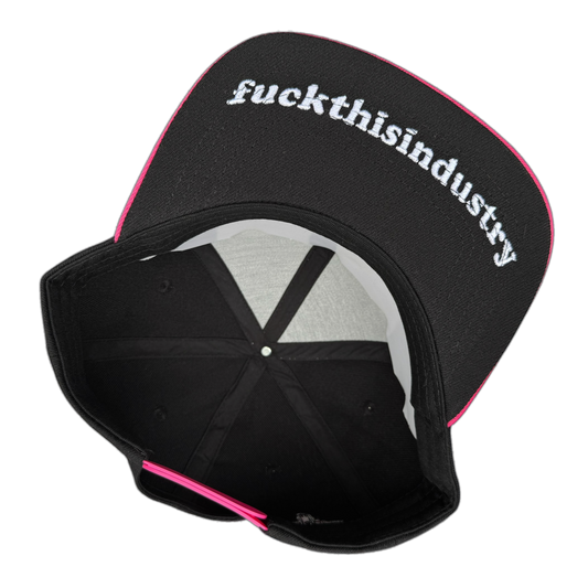 fuckthisindustry キャップ fti punkandyo ブラック 帽子 Cap