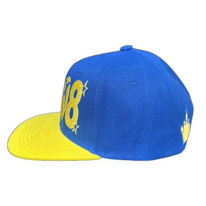 *8BOX*  (SNAPBACK) BLUE/YELLOW