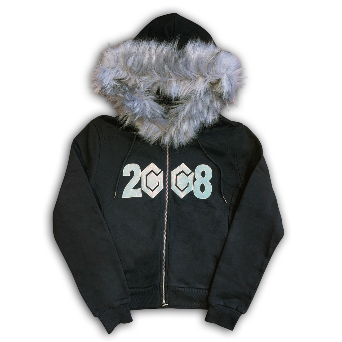8CUBE* FUR ZIP-UP (BLACK) – FUCKTHISINDUSTRY2008