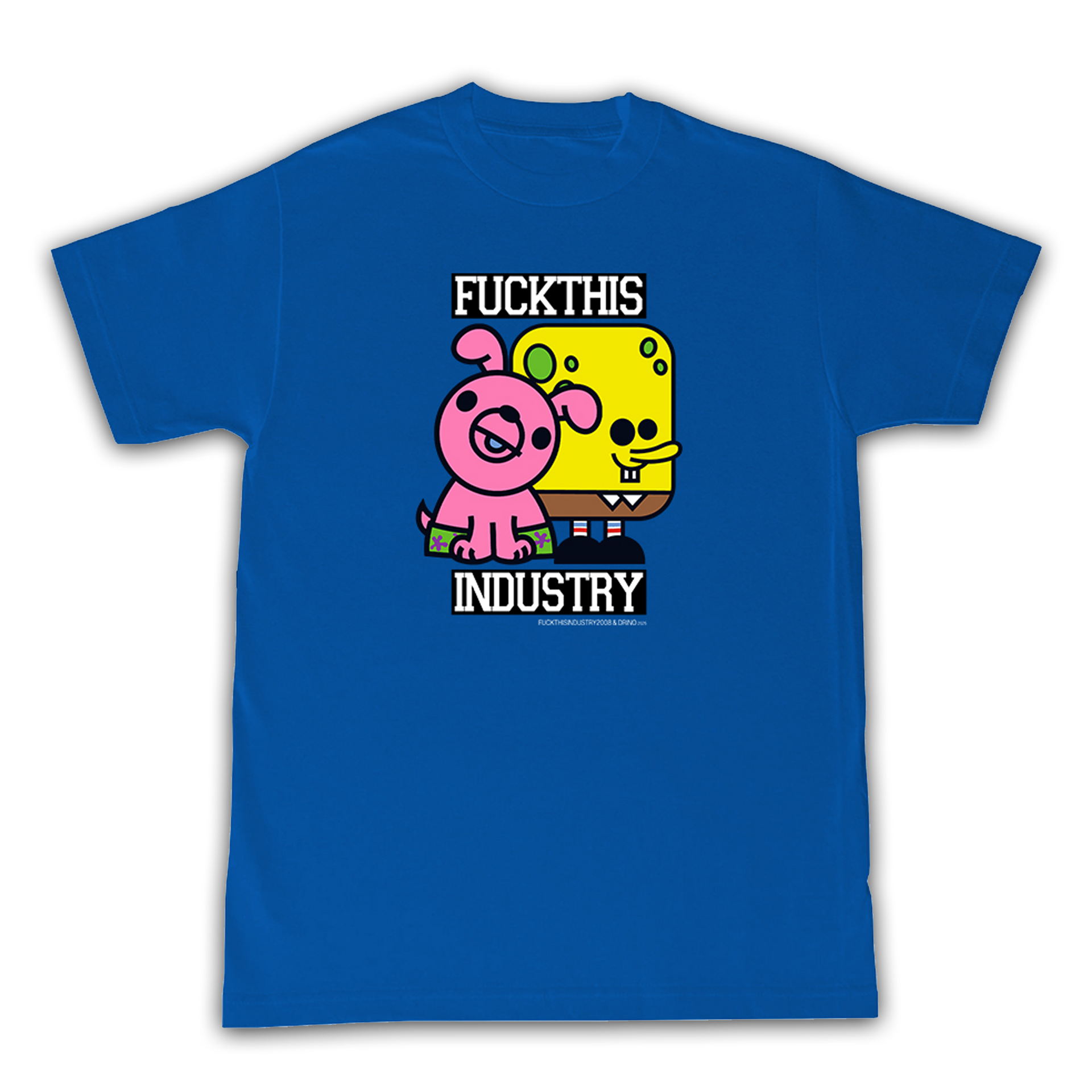 DRINO! BOB SHIRT (BLUE) – FUCKTHISINDUSTRY2008