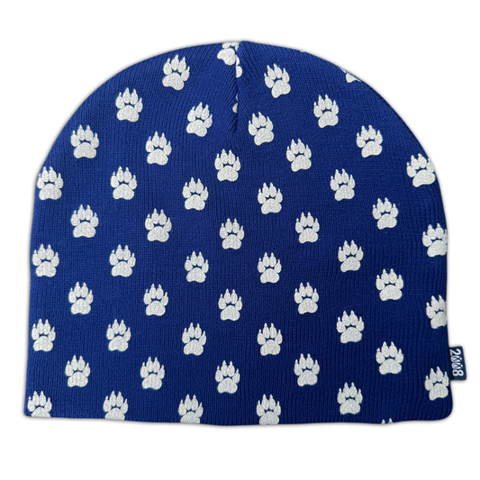 PAWS BEANIE (BLUE/WHITE)