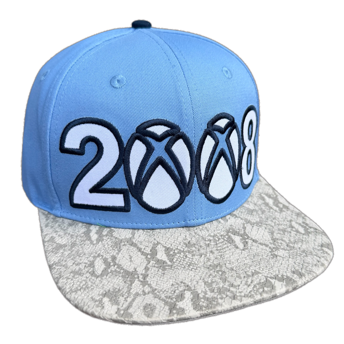*SNAKE*BRIM 8BOX (SNAPBACK) BLUE