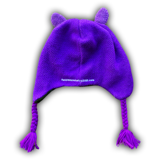 fuck this industry CUTE PURPLE HAT-