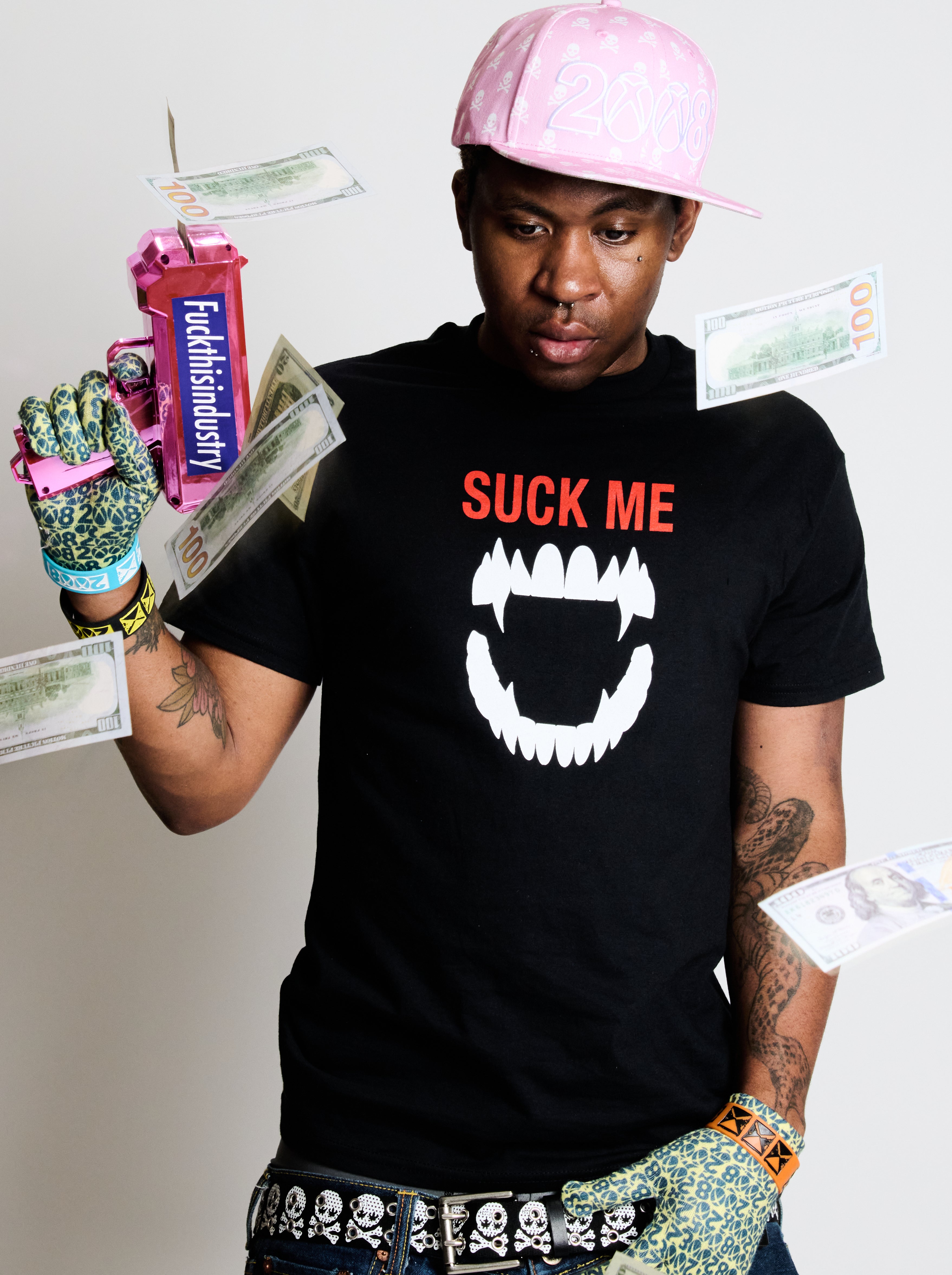fuckthisIndustry Tシャツ ブラック 2008 その他ブランド(ソノタブランド) / fuckthisindustry/Tシャツ/M