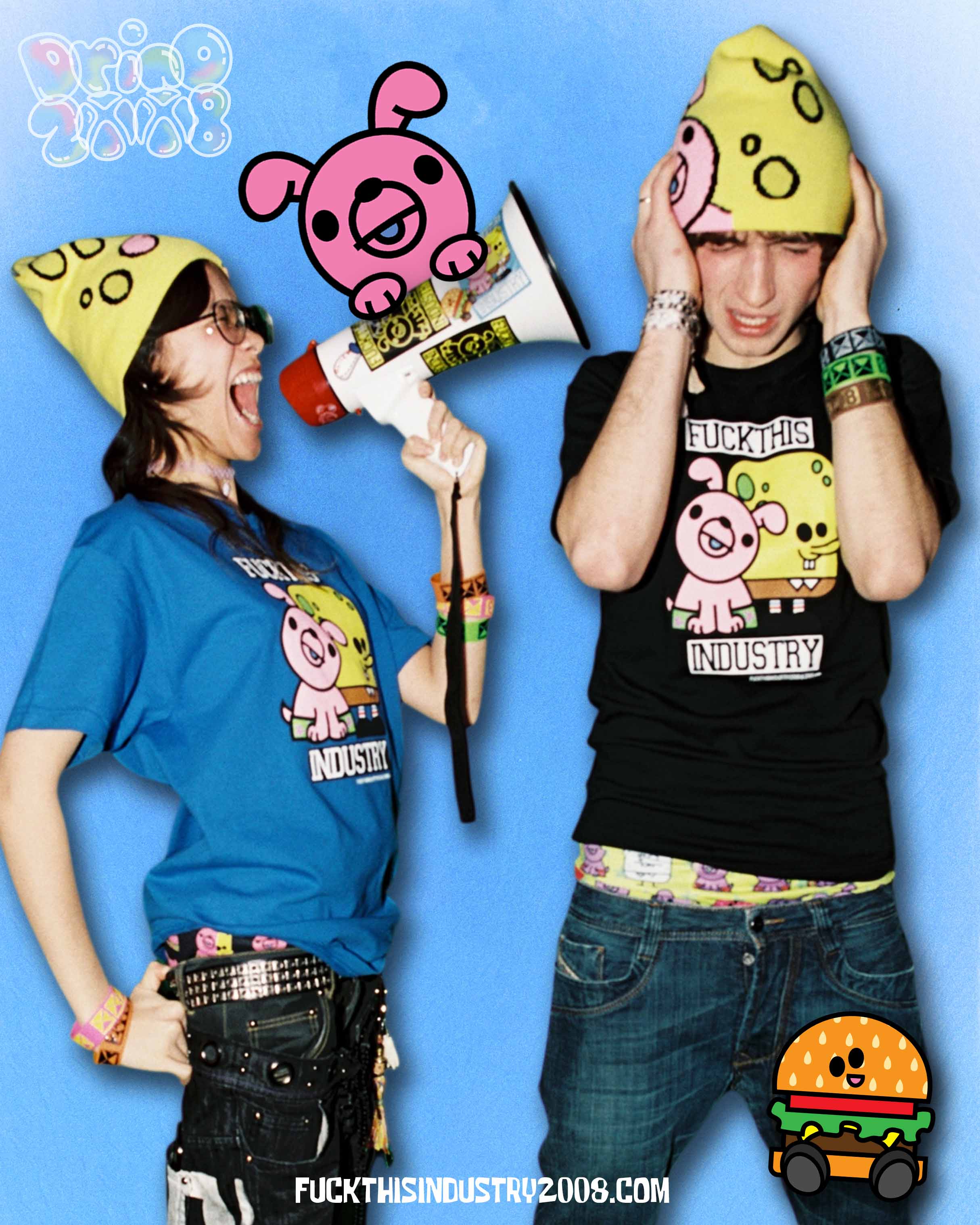 DRINO! BOB SHIRT (BLUE) – FUCKTHISINDUSTRY2008