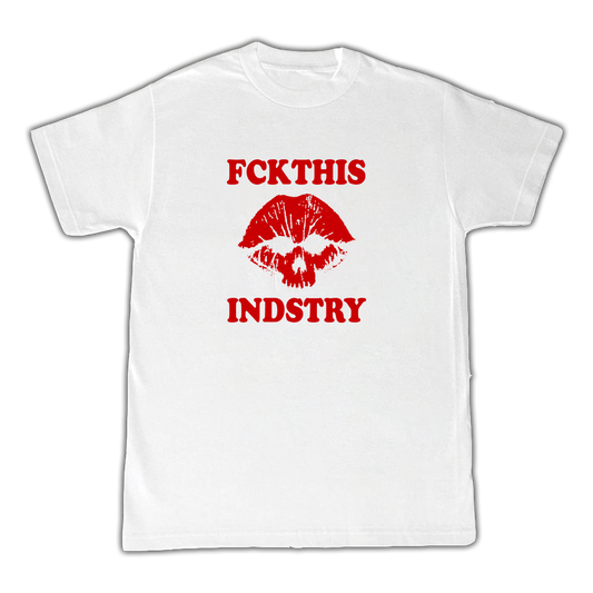 LIP SKULL SHIRT $36 SPECIAL (WHITE)