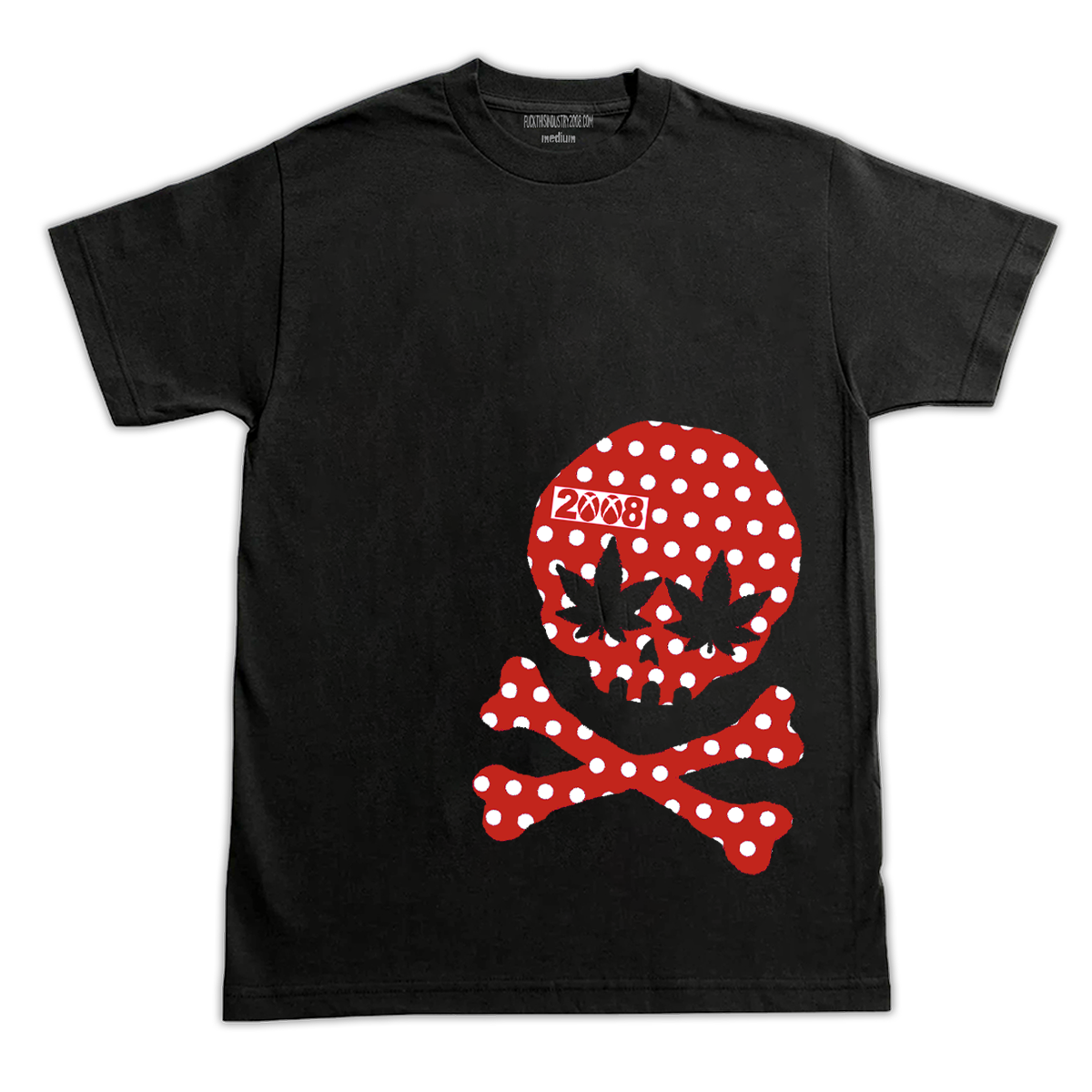 POLKAWEEDSKULL (SHIRT) BLACK