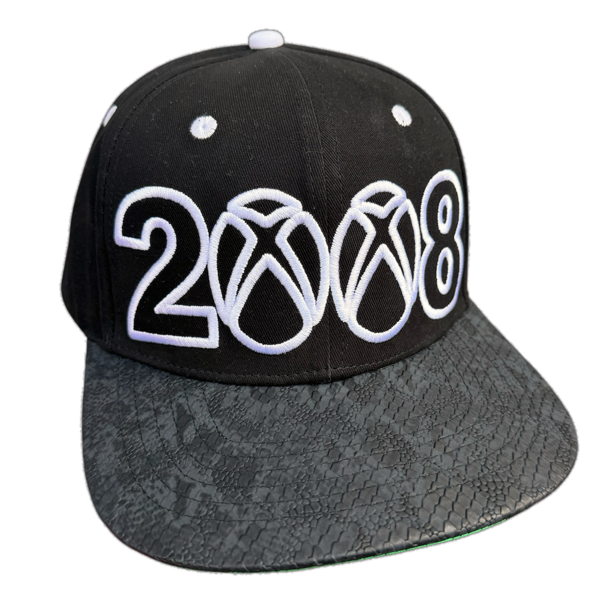 *SNAKE*BRIM 8BOX (SNAPBACK) BLACK