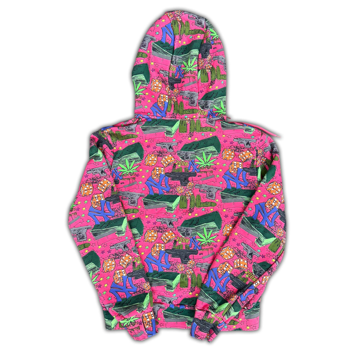 *FTI* NY ZIP UP HOODIE (PINK)