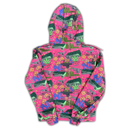 *FTI* NY ZIP UP HOODIE (PINK)