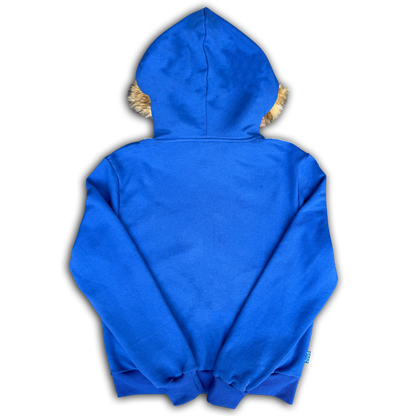 *8CUBE* FUR ZIP-UP (BLUE)