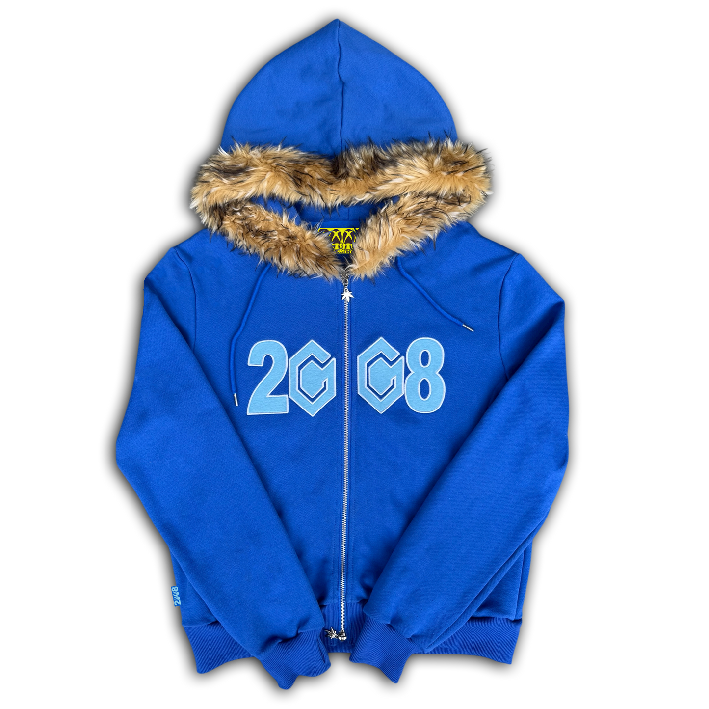 *8CUBE* FUR ZIP-UP (BLUE)
