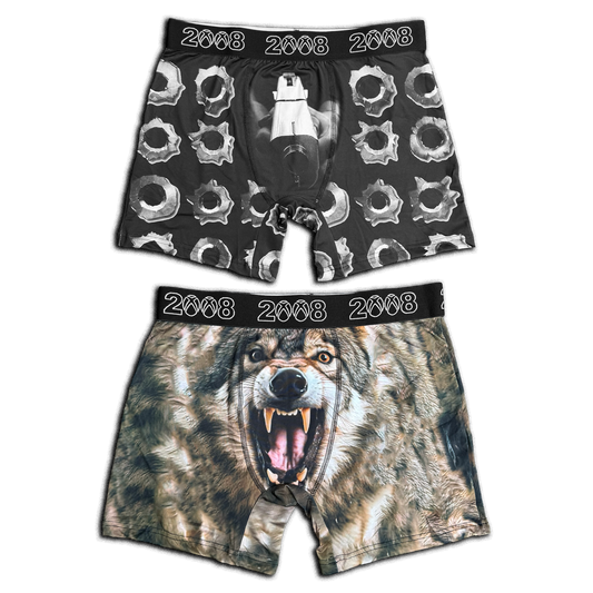 WOLF&GLOCK (BOXERS) *2 PACK*!!!