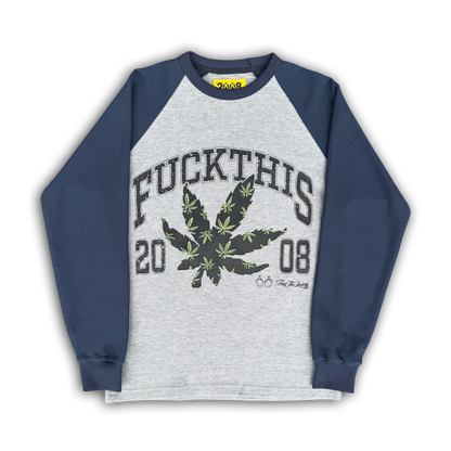 FUCKTHISWEED *RAGLAN THERMAL* (GREY)