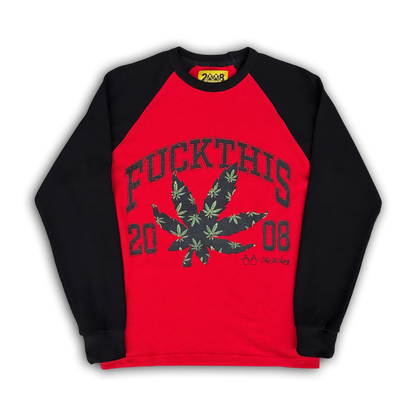 FUCKTHISWEED *RAGLAN THERMAL* (RED)