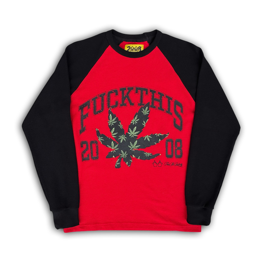 FUCKTHISWEED *RAGLAN THERMAL* (RED)