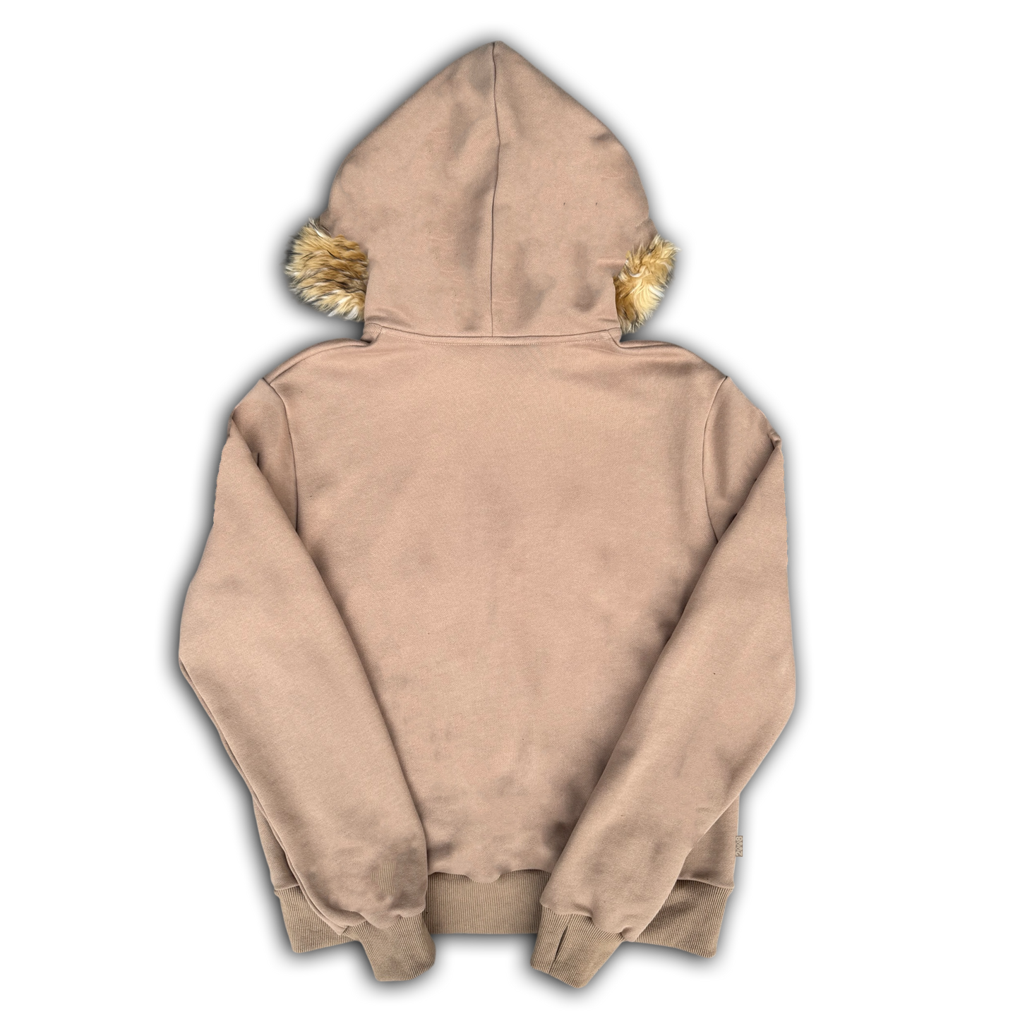 *8CUBE* FUR ZIP-UP (BROWN)