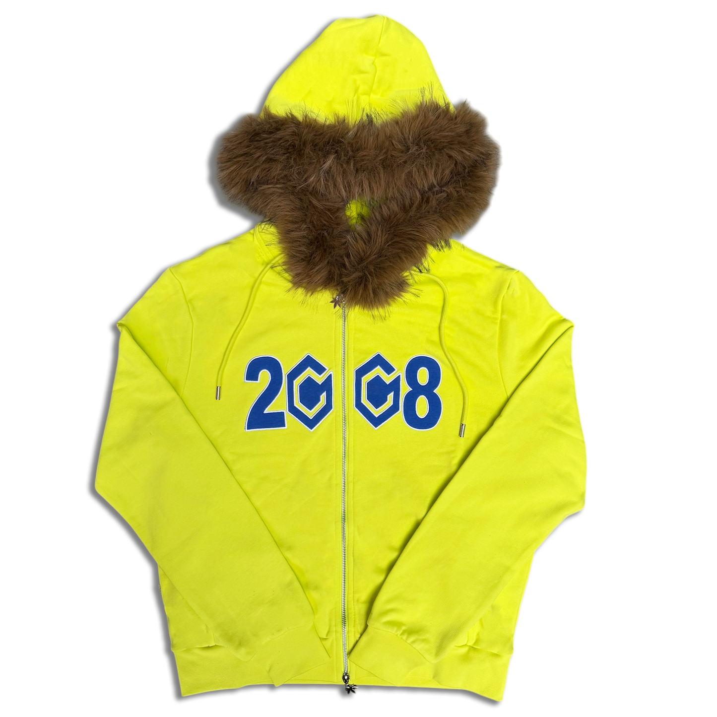 8CUBE FUR ZIP NEON/BLUE