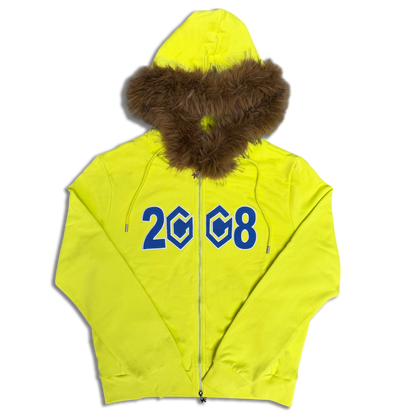 8CUBE FUR ZIP NEON/BLUE