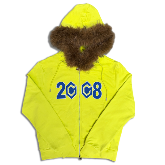 8CUBE FUR ZIP NEON/BLUE