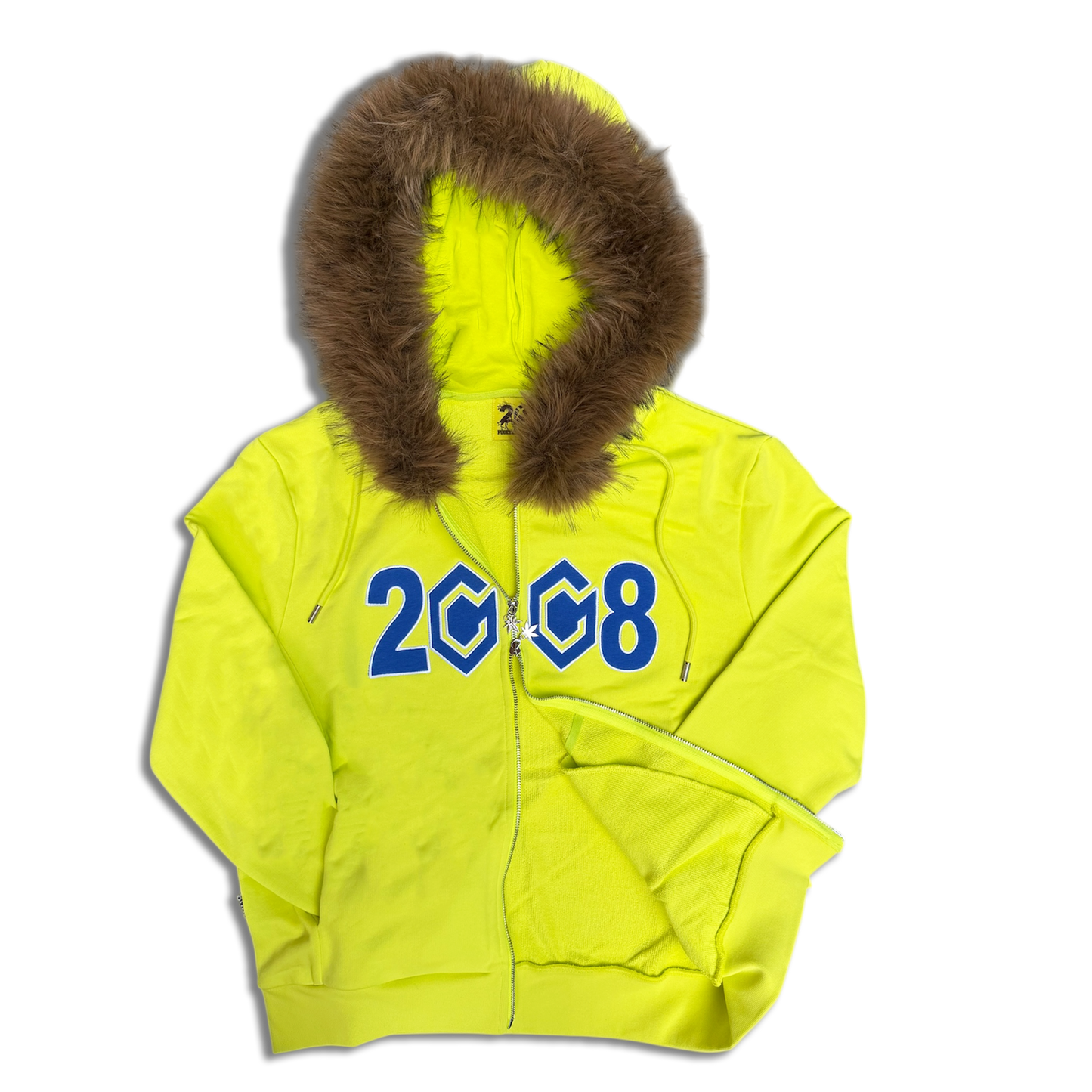 8CUBE FUR ZIP NEON/BLUE
