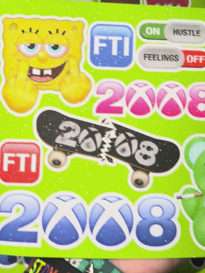 *EMOJI* GLITTER (STICKER SHEET)
