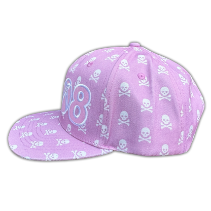 *8BOX* SKULLZ (HAT) PINK